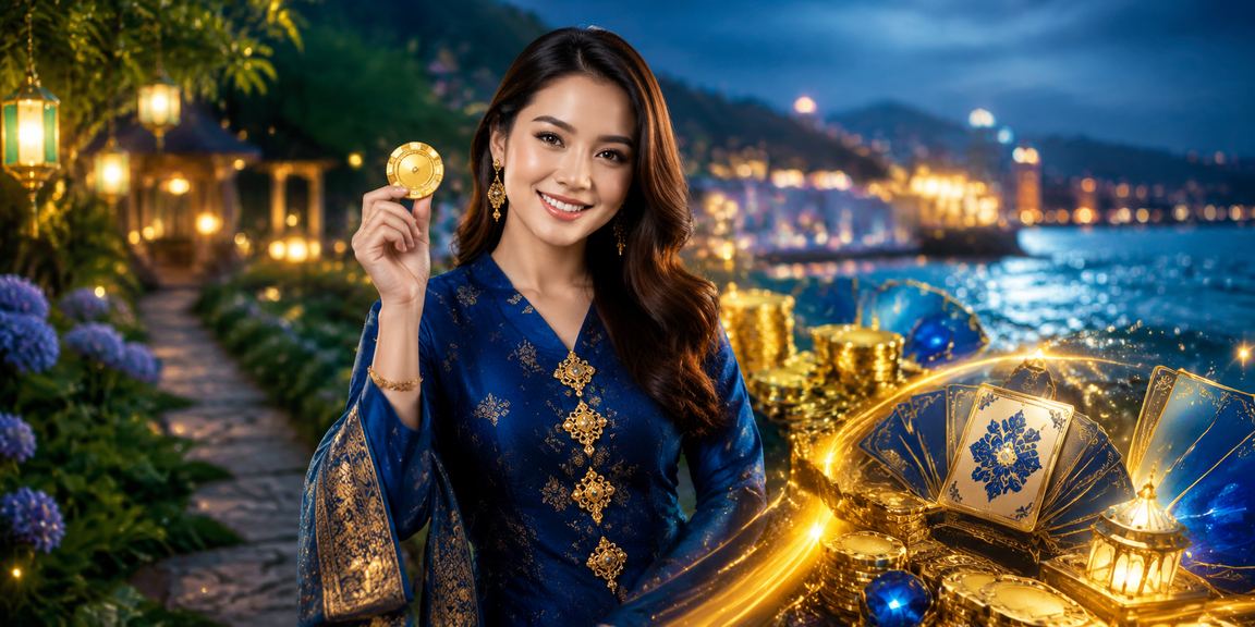 Pemain wanita berbusana baju kurung bermain permainan nombor bertuah di Malaysia